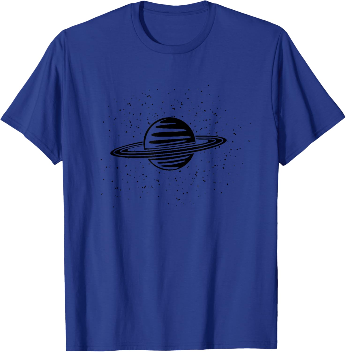 Planet Saturn Rings Vintage Outer Space Solar System Gift T-Shirt - T-Shirt | Royal