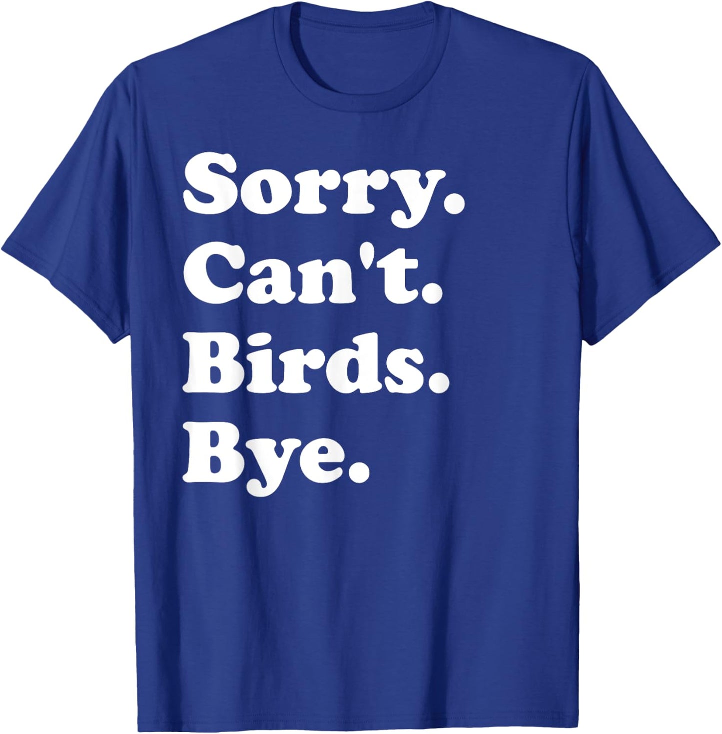 Funny Birds Design Women Boys or Girls T-Shirt - T-Shirt | Royal