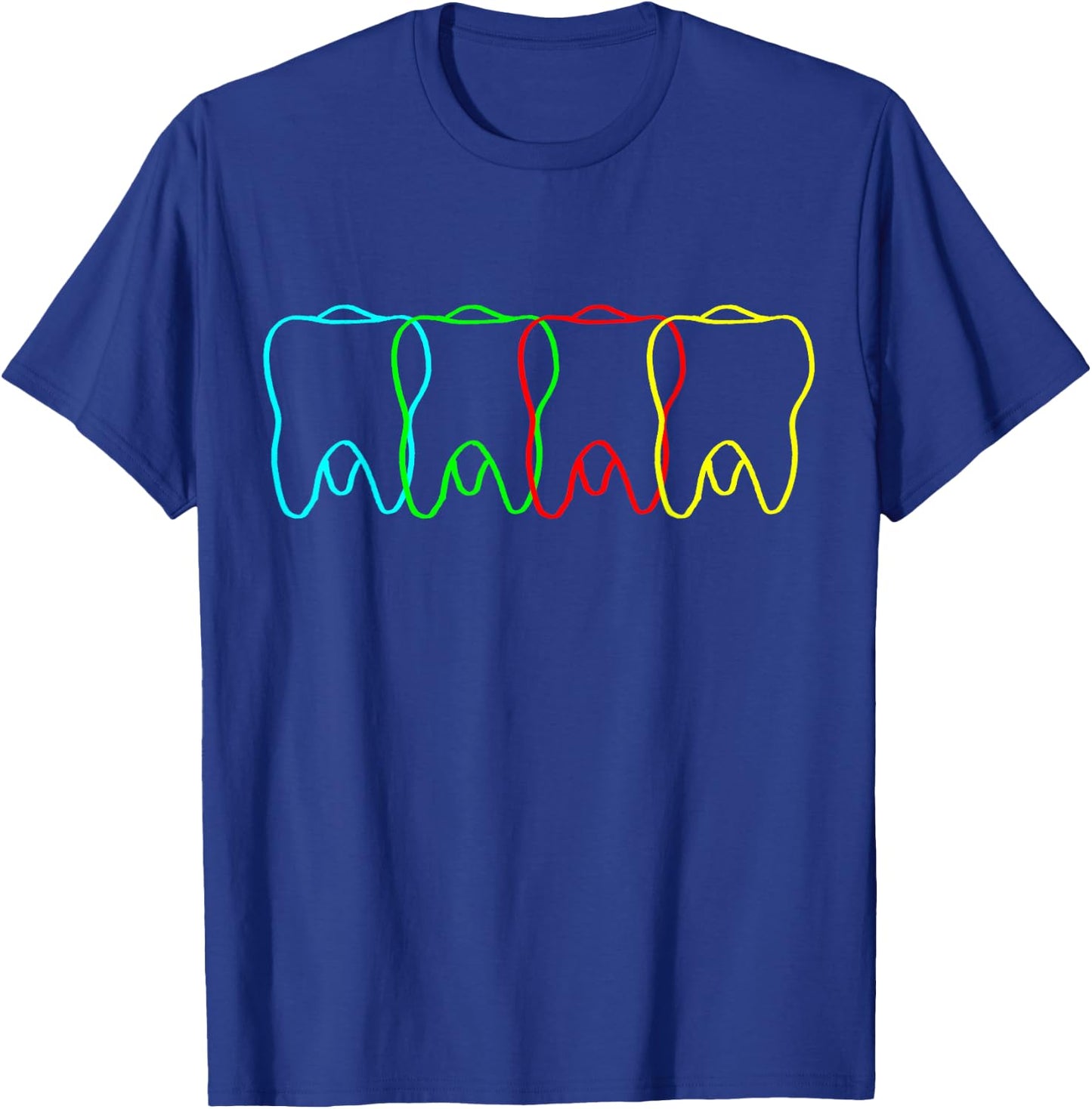 Dental Office Teeth Dental Hygienist Orthodontics Dentist T-Shirt - T-Shirt | Royal