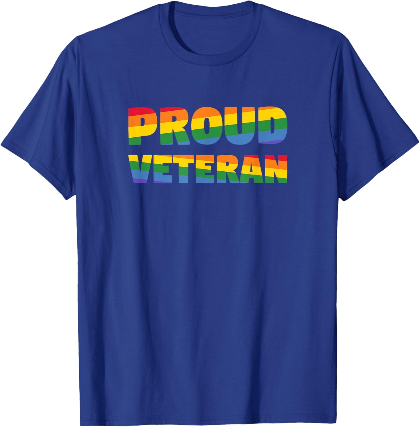 Gay Pride - Veteran Shirt - Gay Veteran Pride Shirt T-Shirt - T-Shirt | Royal