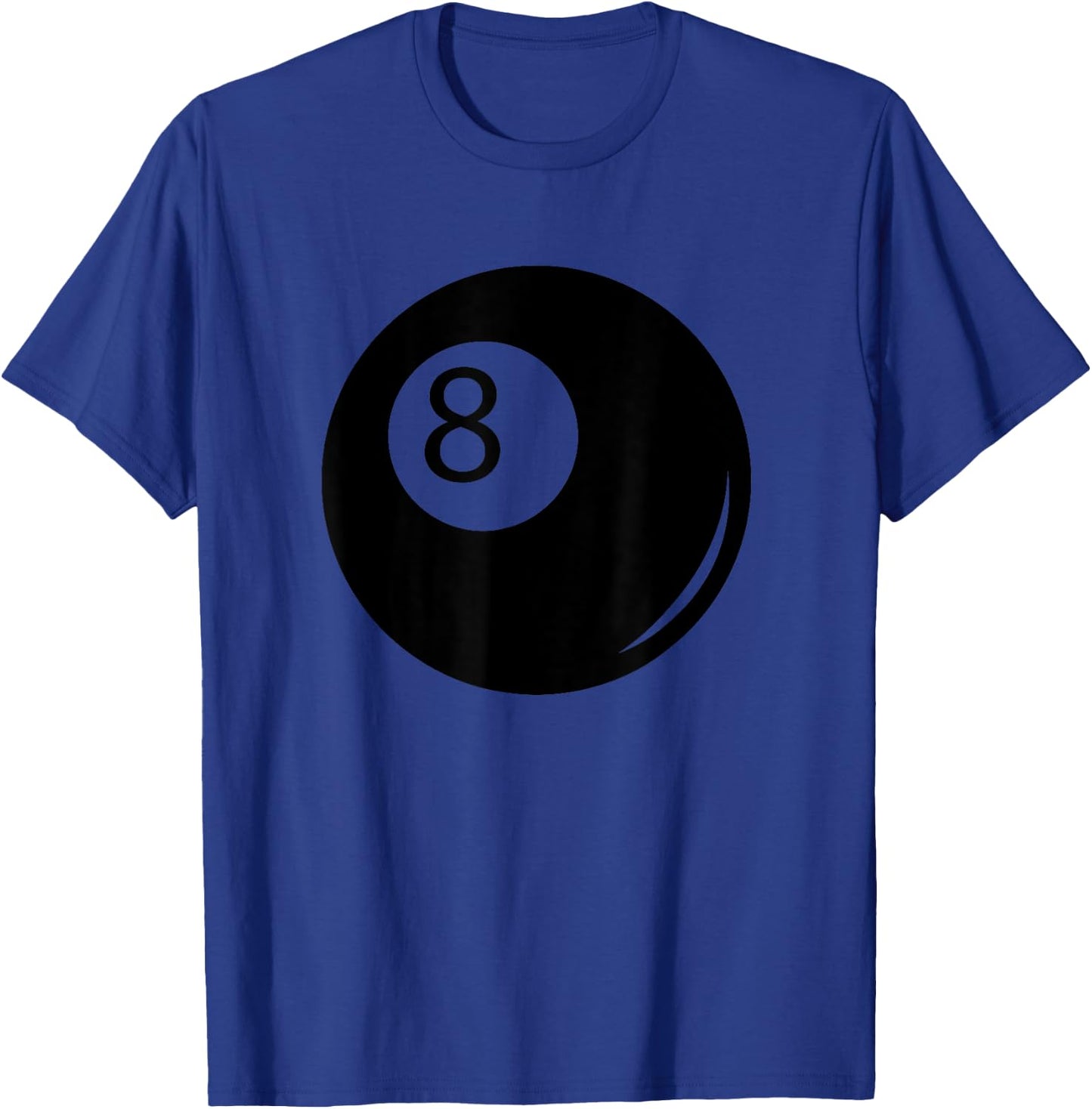 Silhouette Pocket Billiards Pool 8 Ball Cue Stick Player Fan T-Shirt - T-Shirt | Royal