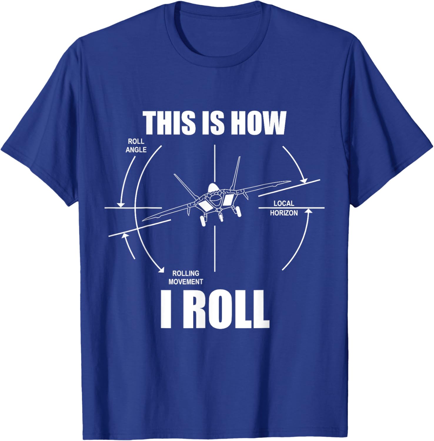 THE SALTY VETERAN Men's F-22 Raptor Pilot Flying , Black, Small T-Shirt - T-Shirt | Royal