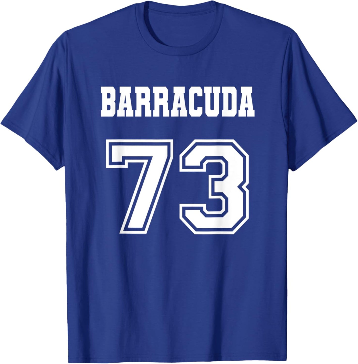 Jersey Style Barracuda 73 1973 Old School Muscle Car Fishing T-Shirt - T-Shirt | Royal