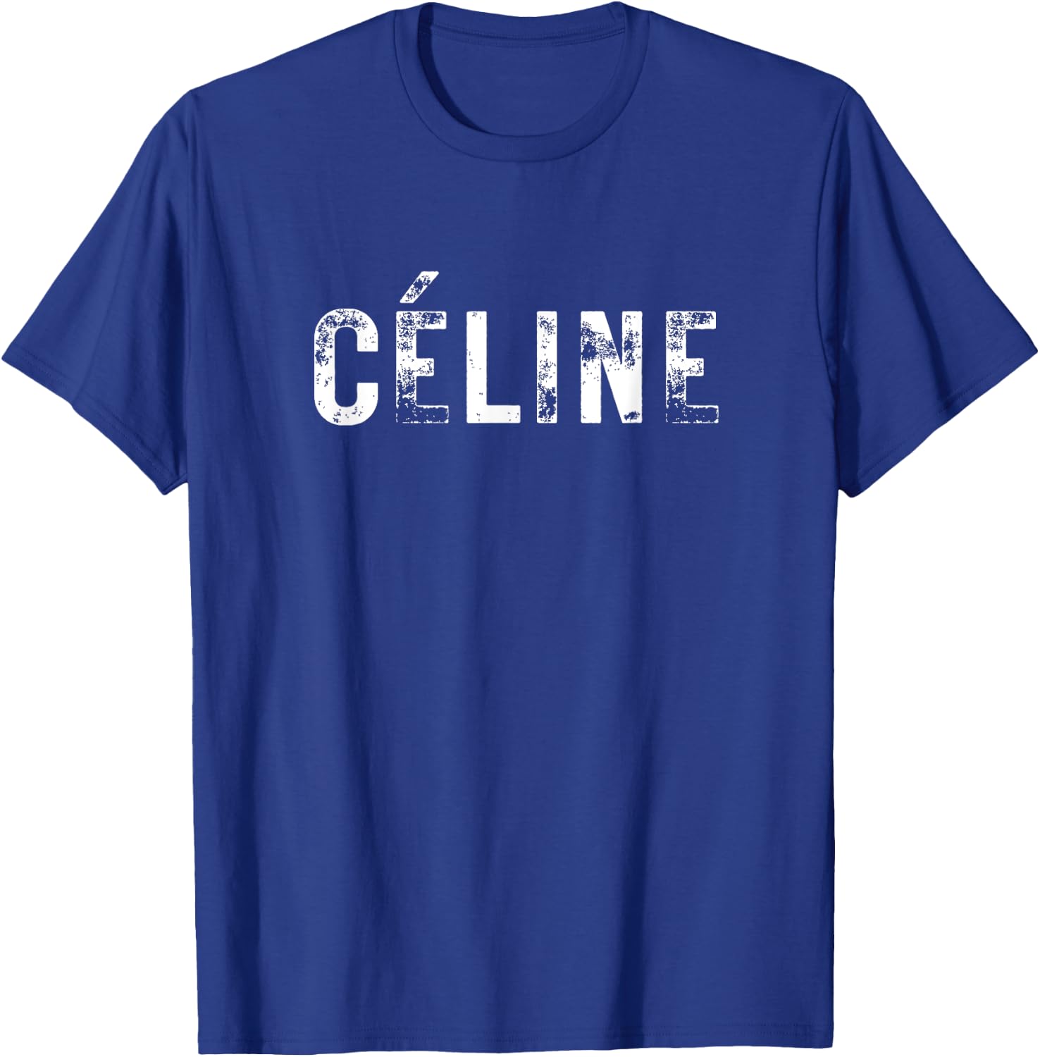Céline Hello My Name Is Name Badge First Name T-Shirt - T-Shirt | Royal