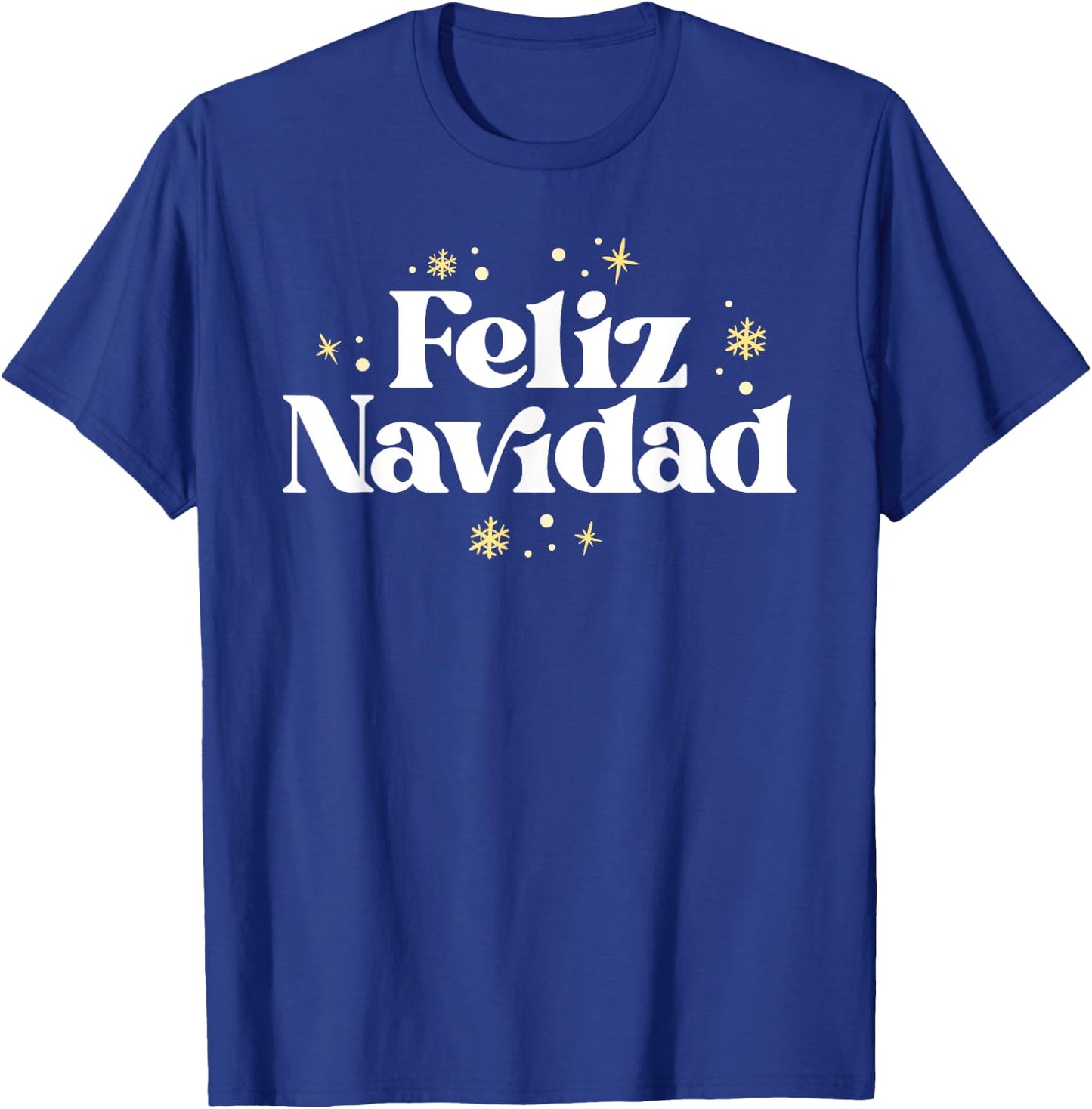 Vintage Feliz Navidad Retro Mexican Xmas Spanish Christmas T-Shirt - T-Shirt | Royal