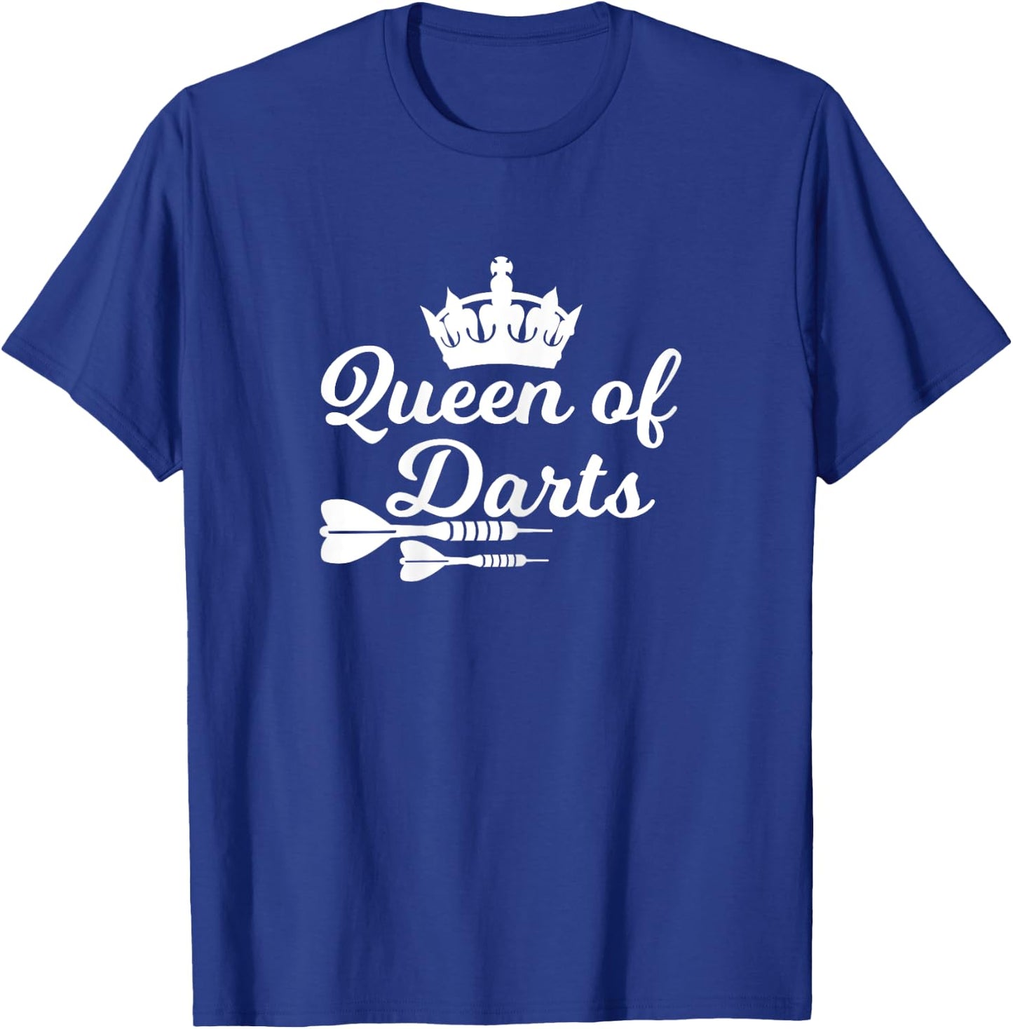 Queen of Darts - Funny Dart Design T-Shirt - T-Shirt | Royal