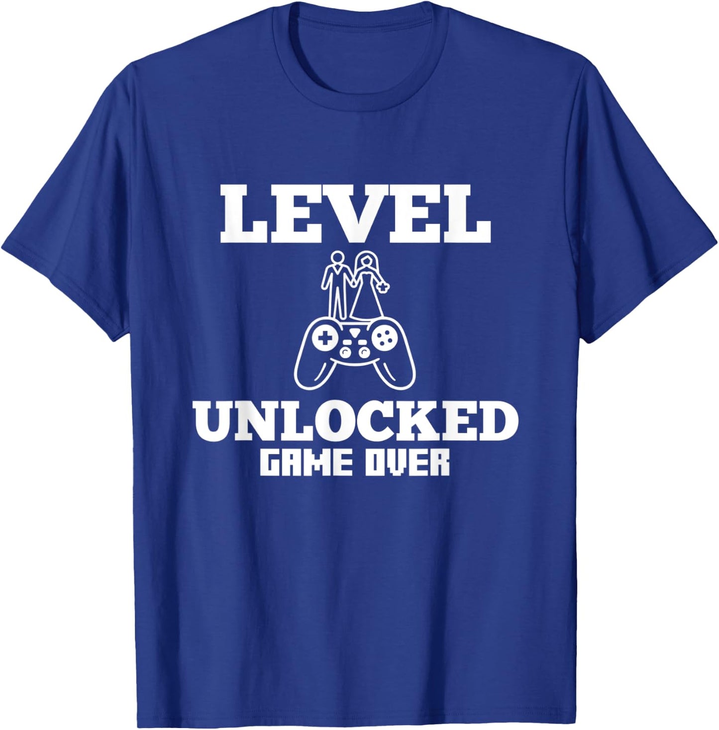 Gamer Husband Funny Wedding Gift Game Over T-Shirt - T-Shirt | Royal