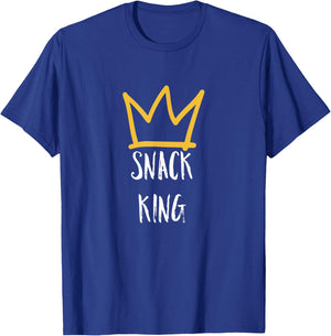 Snack King Funny Snacker Gift T-Shirt - T-Shirt | Royal