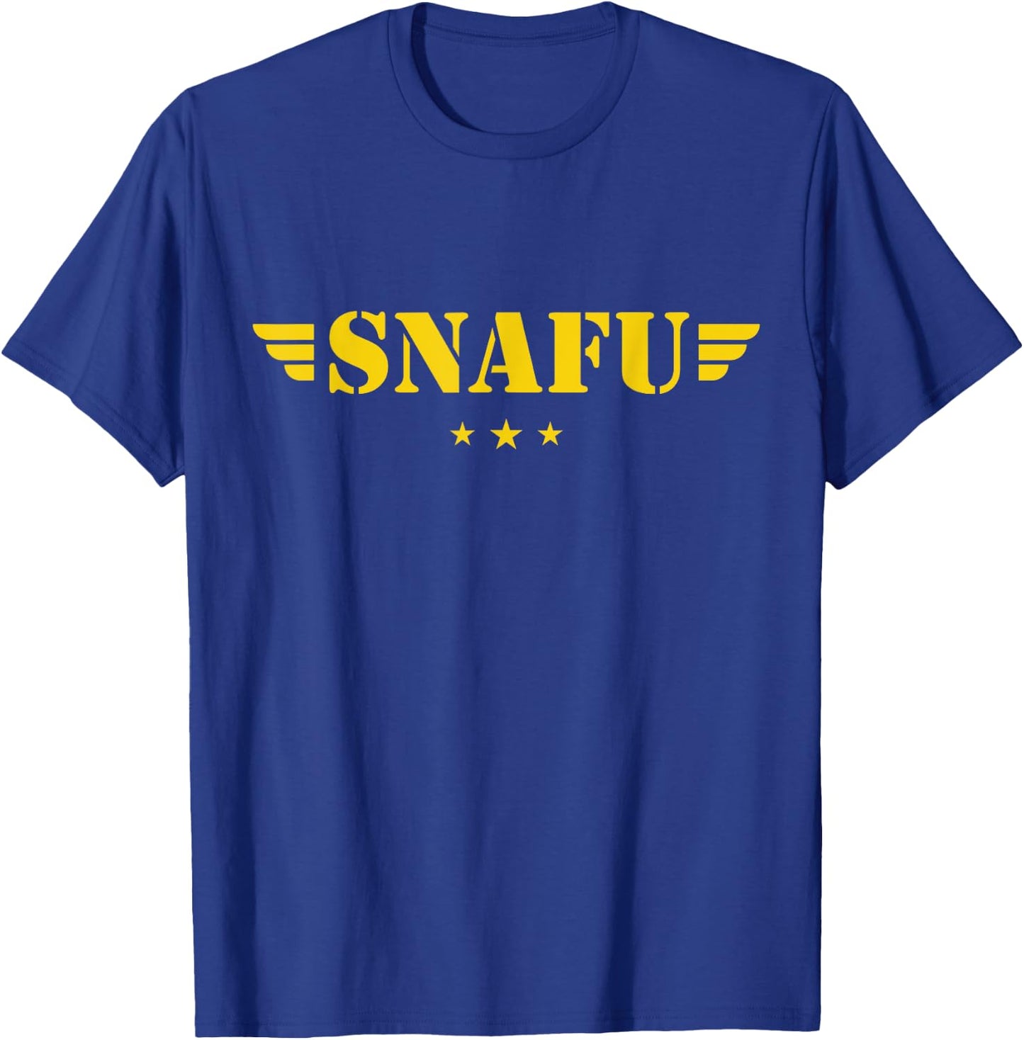 Funny Situation Normal SNAFU Soldier Military T-Shirt - T-Shirt | Royal