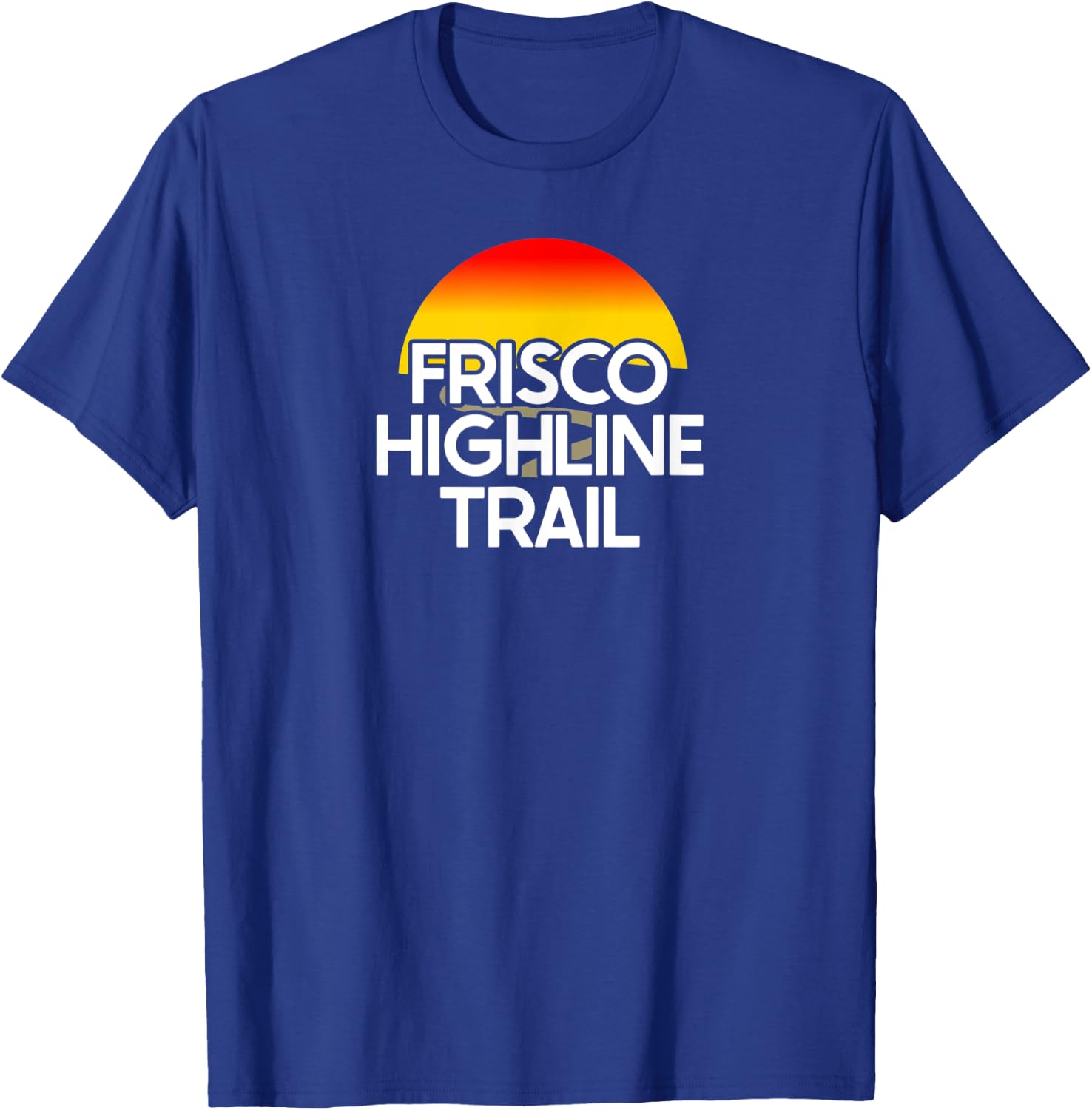 Frisco Highline Trail USA Rail Trail Biking T-Shirt - T-Shirt | Royal