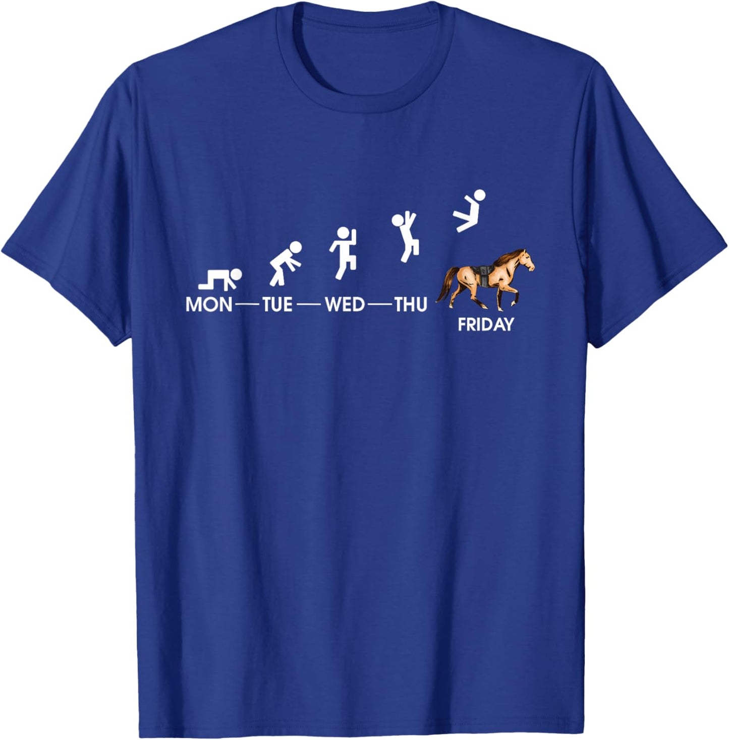Horses Rider Gifts Equestrian T-Shirt - T-Shirt | Royal