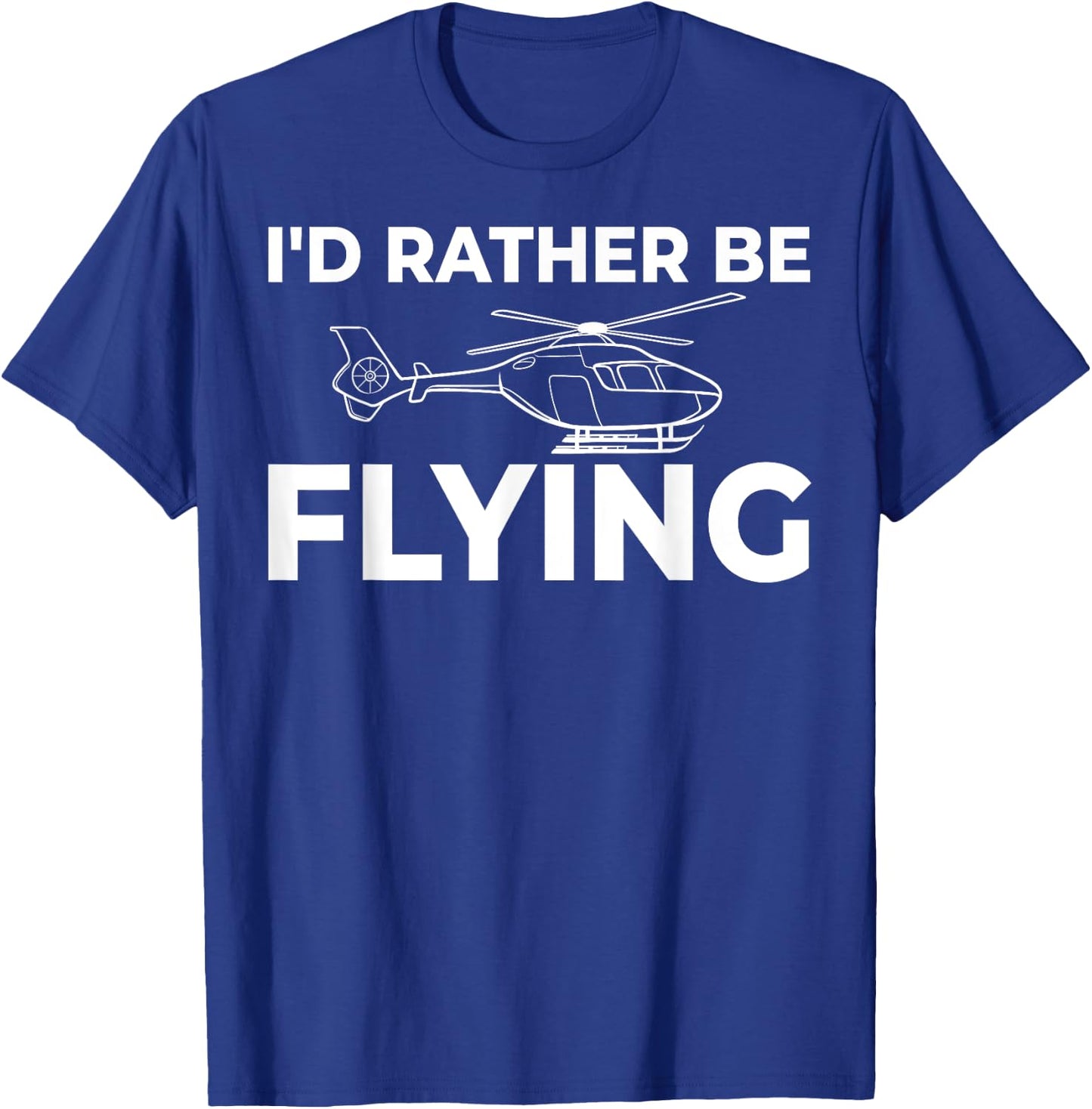Helicopter Rc Remote Control Pilot T-Shirt - T-Shirt | Royal