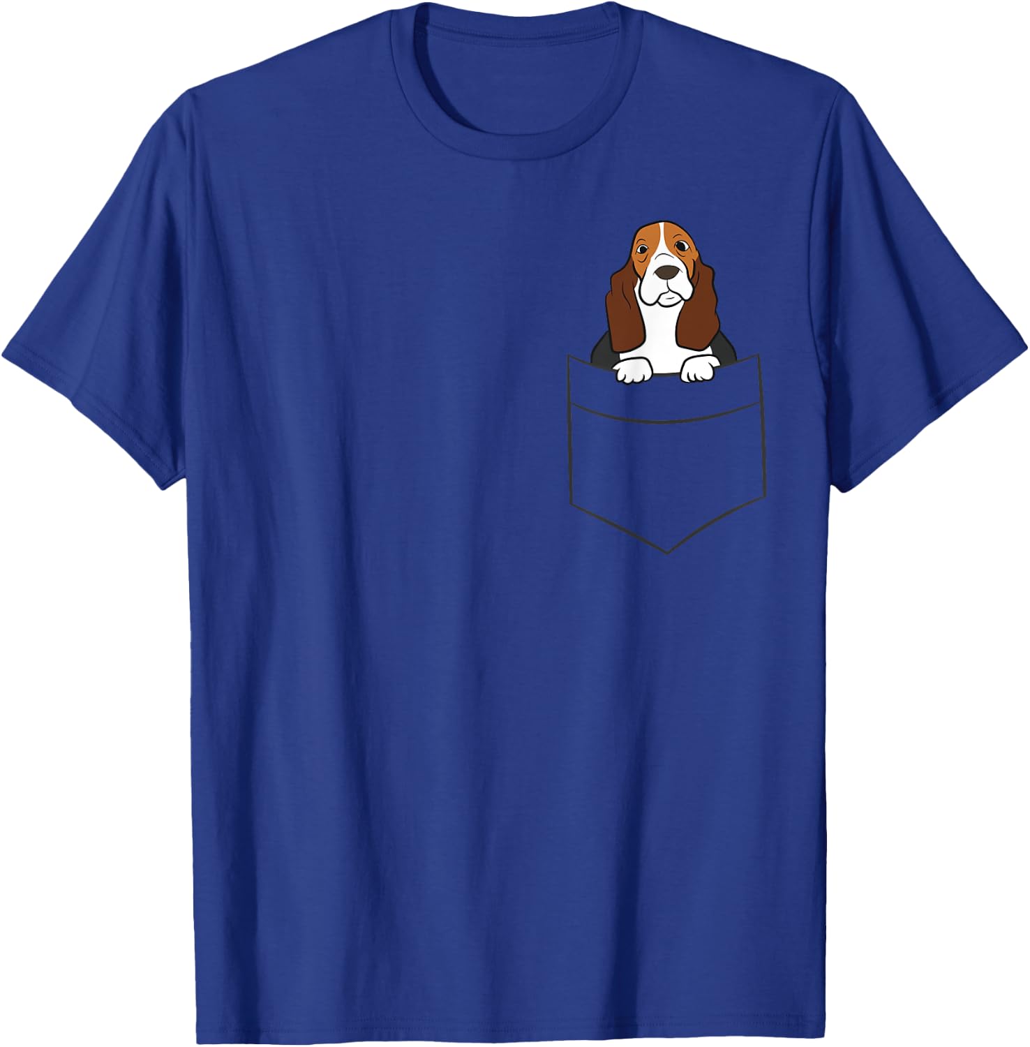 Basset Hound Puppy Basset Hound In a Pocket T-Shirt - T-Shirt | Royal