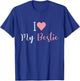 I Love My Bestie I Heart My Bestie BFF Best Friends Matching T-Shirt - T-Shirt | Royal