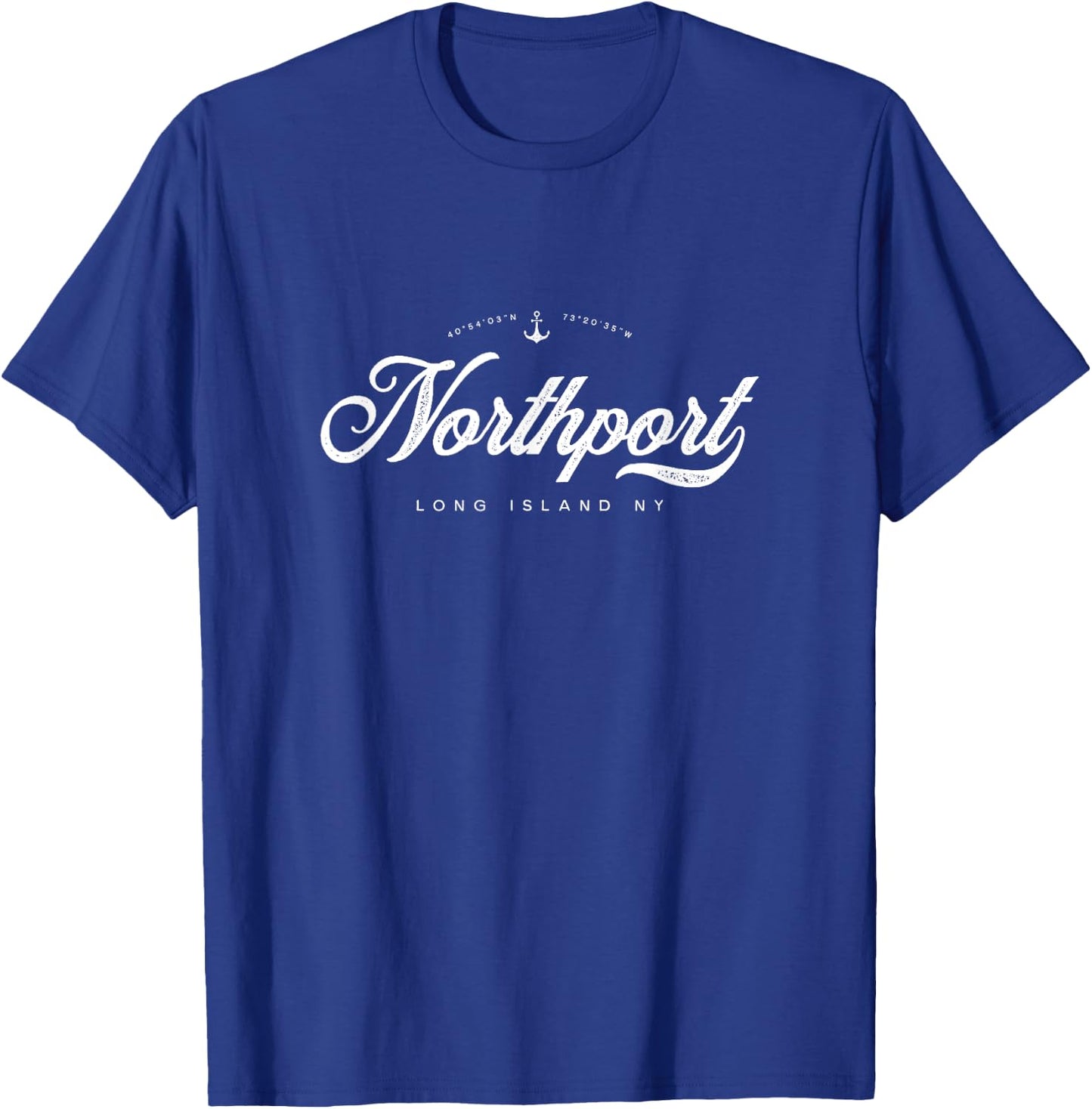 Northport Long Island NY Vintage Retro T-Shirt - T-Shirt | Royal