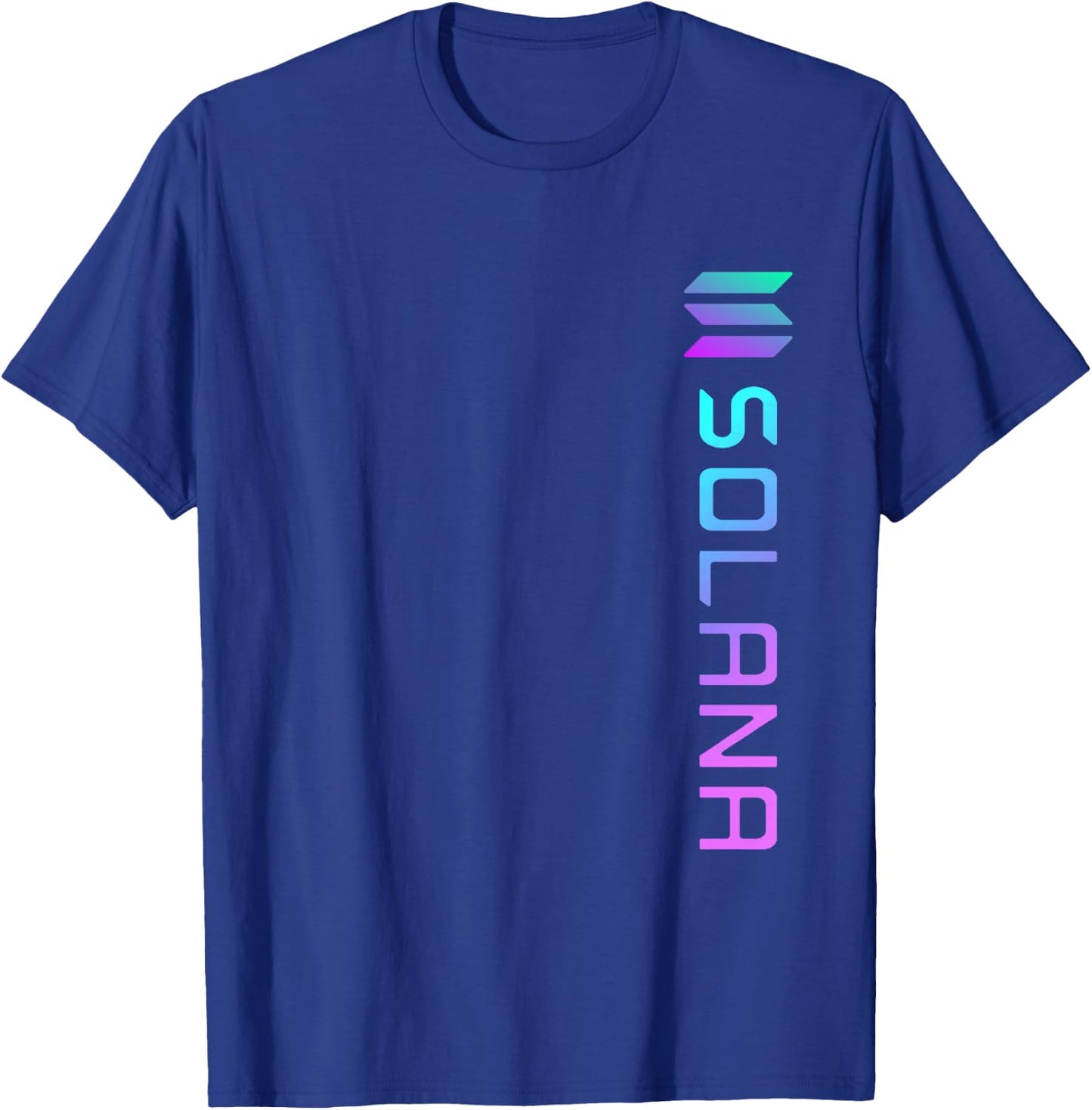 Colorful Solana SOL Logo Crypto Blockchain | Solana SOL T-Shirt - T-Shirt | Royal