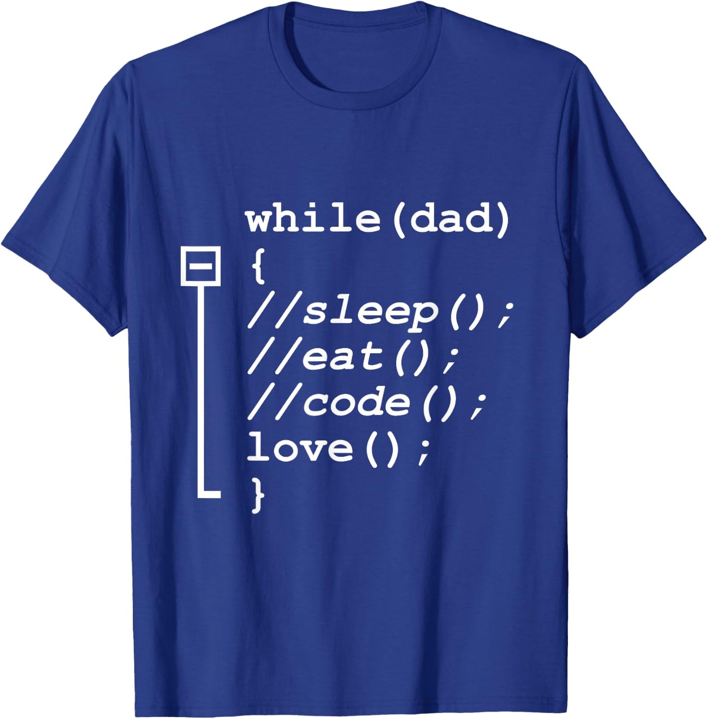 Programmer Papa - Sleep, Eat, Code Funny Father's Day T-Shirt - T-Shirt | Royal