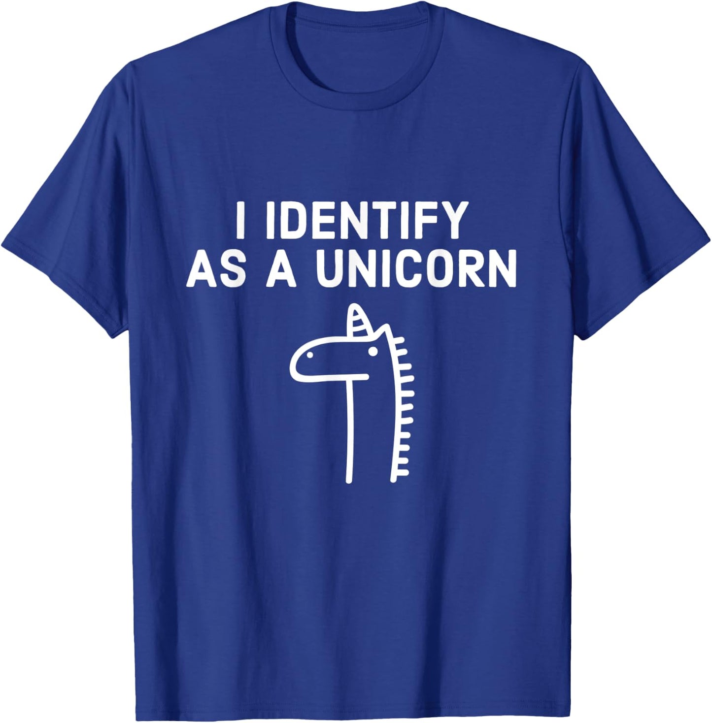 I Identify As A Unicorn - Halloween T-Shirt - T-Shirt | Royal