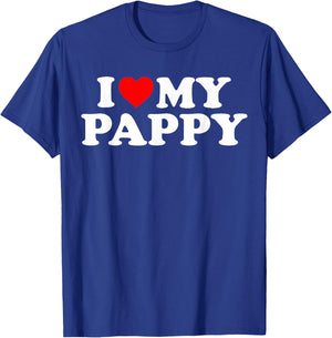 Kids I Love My Pappy Shirt Toddler, Boy, Girl, Youth, Baby T-Shirt - T-Shirt | Royal