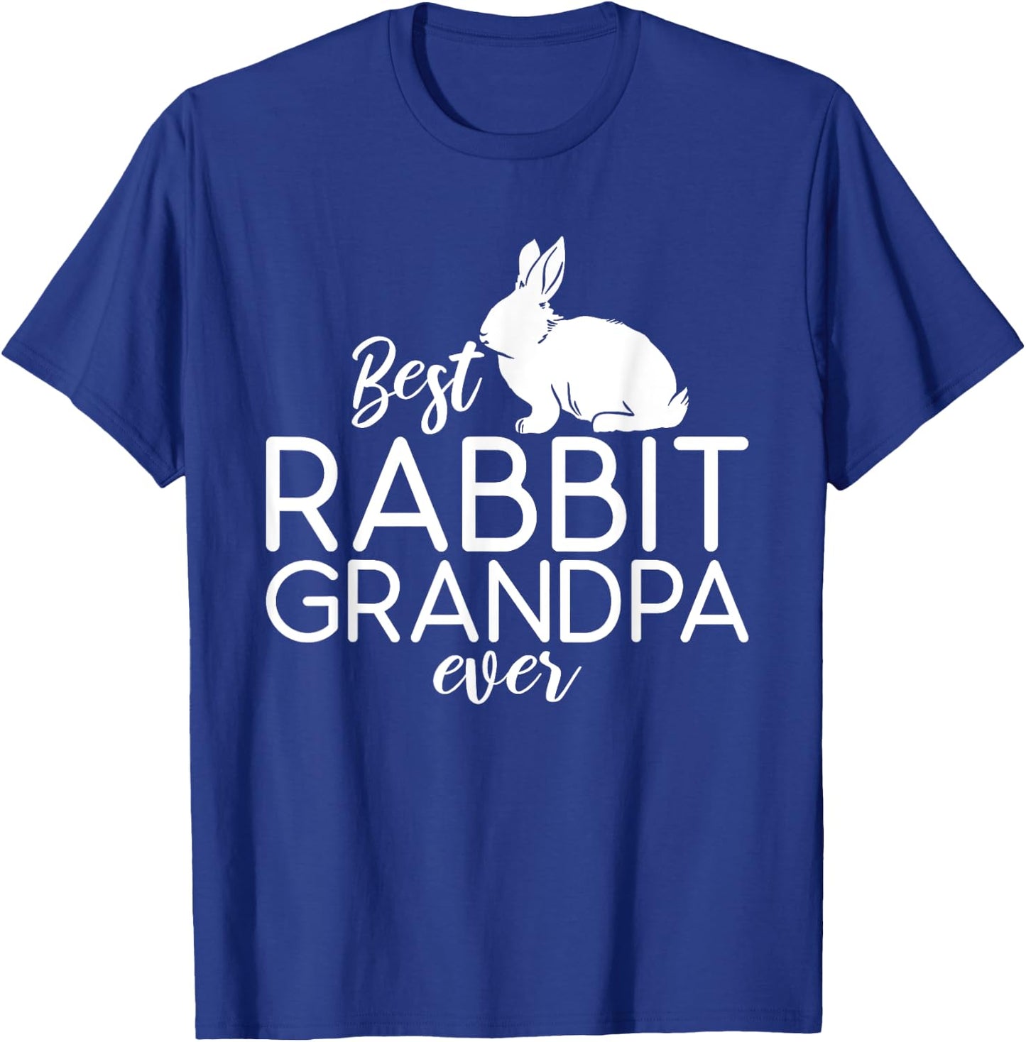 Best Rabbit Grandpa Ever Cute Rabbit Lover T-Shirt - T-Shirt | Royal