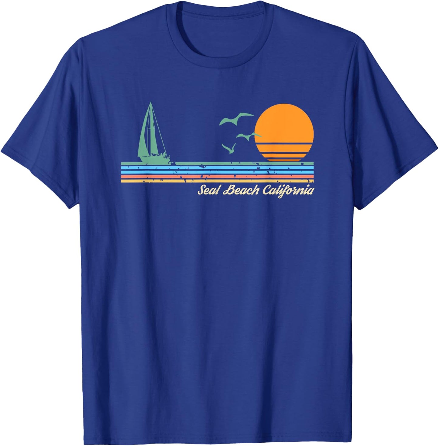 Seal Beach California Women Kids T-Shirt - T-Shirt | Royal