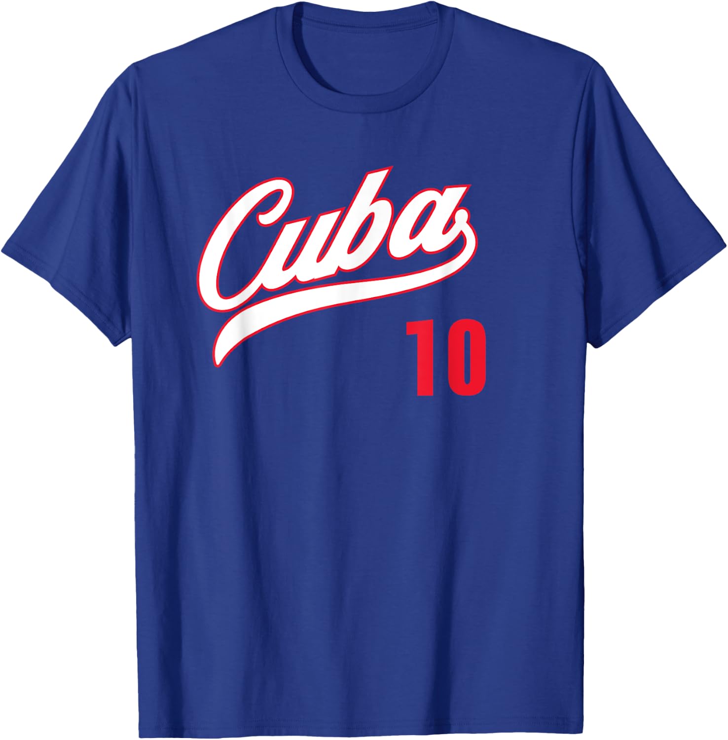 Cuba Baseball Remera Beisbol Cuban Jersey 10 T-Shirt - T-Shirt | Royal