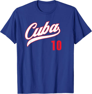 Cuba Baseball Remera Beisbol Cuban Jersey 10 T-Shirt - T-Shirt | Royal