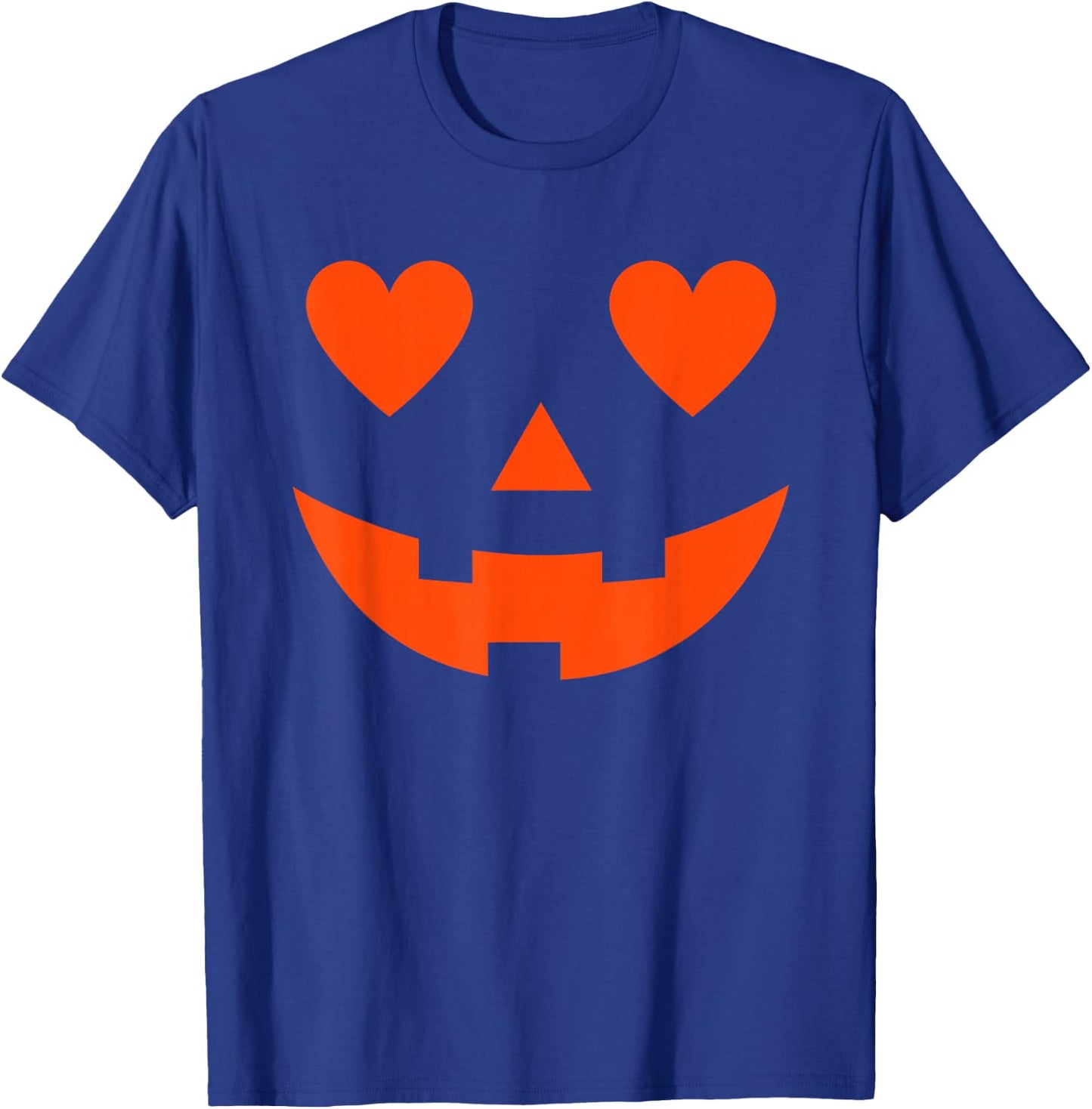 Jack O Lantern Face Girls Women Pumpkin Halloween Costume T-Shirt - T-Shirt | Royal