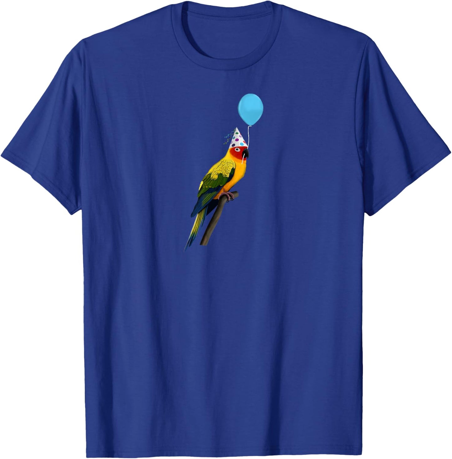 Sun Conure Bird Party Birdwatcher Animal Biologist T-Shirt - T-Shirt | Royal