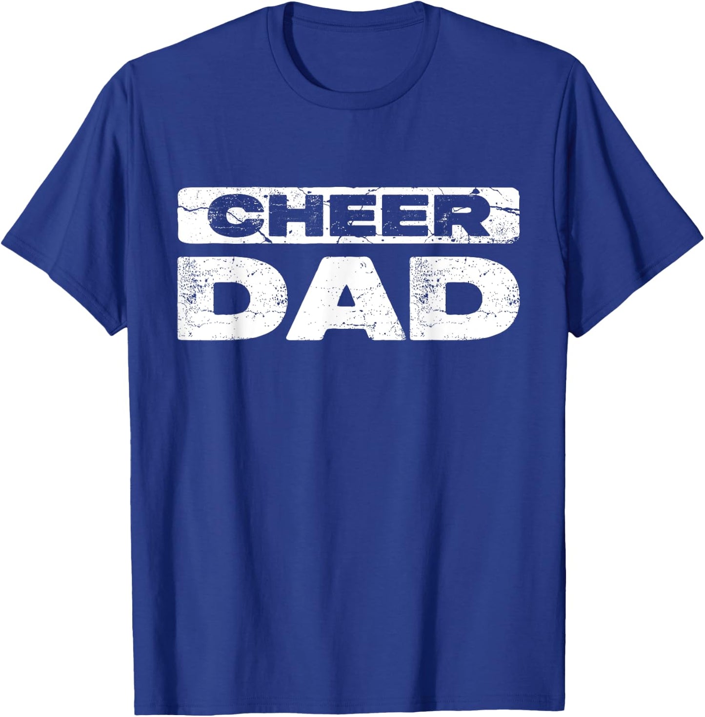 Cheer Dad Shirt Men Fathers Day Cheerleading Dad T-Shirt - T-Shirt | Royal