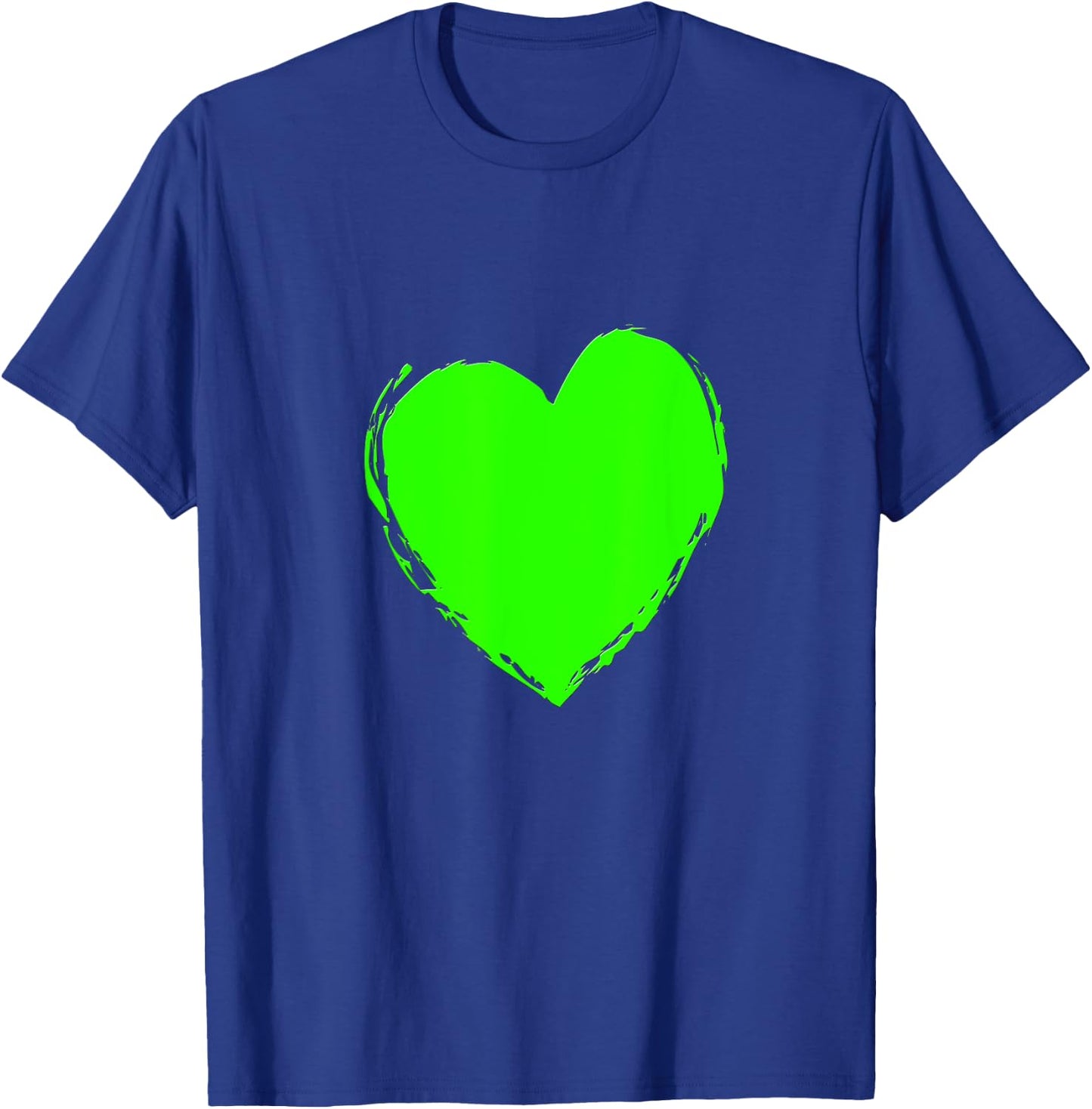 Big Green Heart Celebration Design for St Patricks Day T-Shirt - T-Shirt | Royal