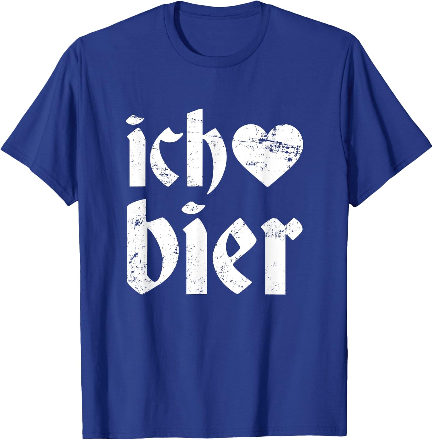 Funny Oktoberfest I Love Beer Ich Heart Bier German Drinking T-Shirt - T-Shirt | Royal