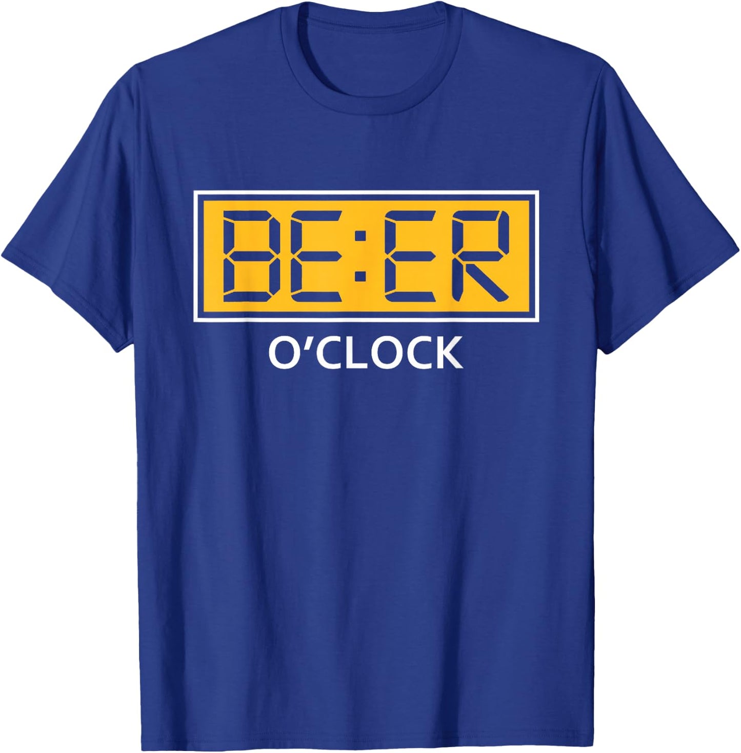 Beer o clock Funny Beerfest Beer Drinking T-Shirt - T-Shirt | Royal