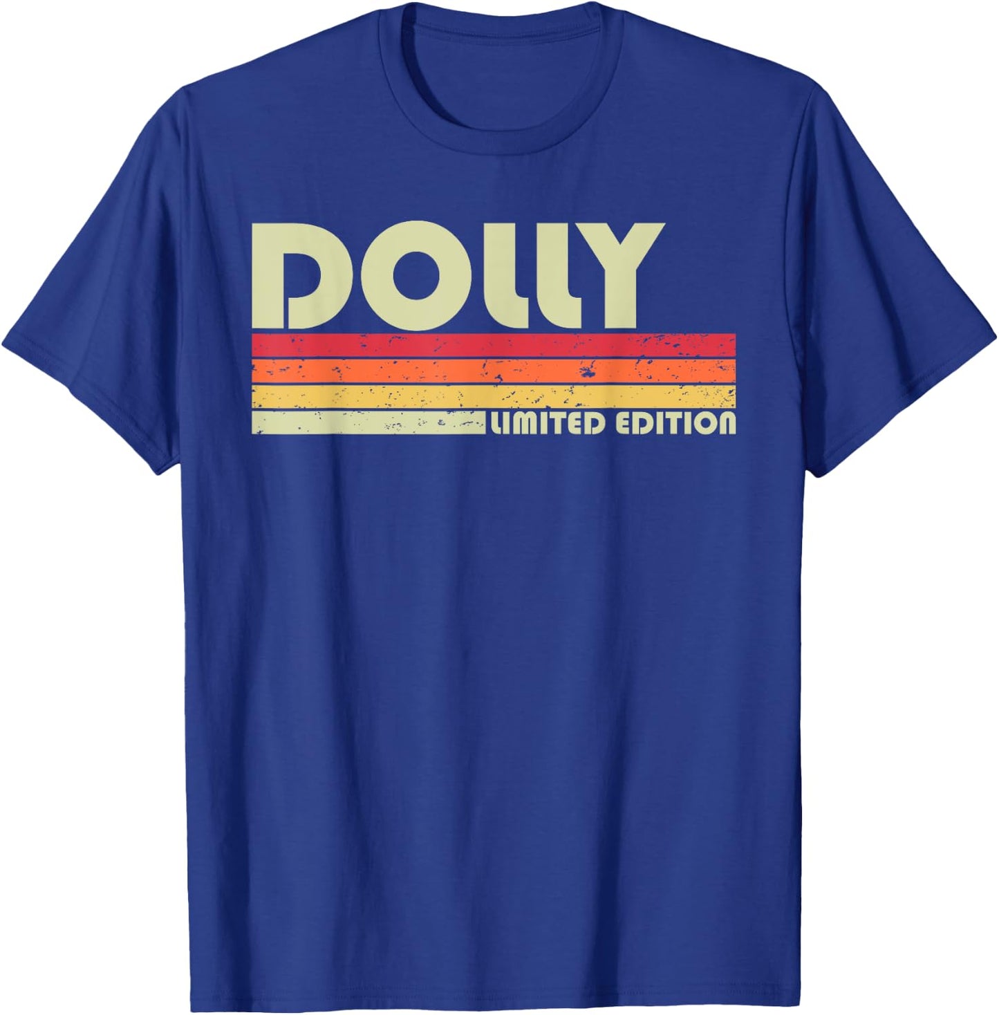 DOLLY Gift Name Personalized Retro Vintage 80s 90s Birthday T-Shirt - T-Shirt | Royal