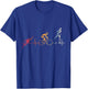 Heartbeat For Triathlon Swim Bike Run Gift Athlete T-Shirt - T-Shirt | Royal
