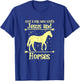 Just A Girl Who Loves Jesus And Horses Christian Girls Women T-Shirt - T-Shirt | Royal