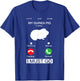 My Guinea Pig Is Calling And I Must Go Phone Screen Pun T-Shirt - T-Shirt | Royal