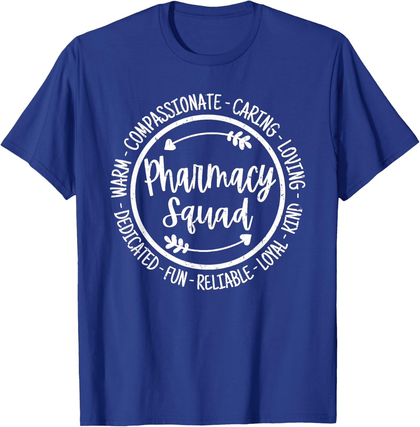 Pharmacy Squad Life Pharmacist Rx Tech Appreciation Vintage T-Shirt - T-Shirt | Royal