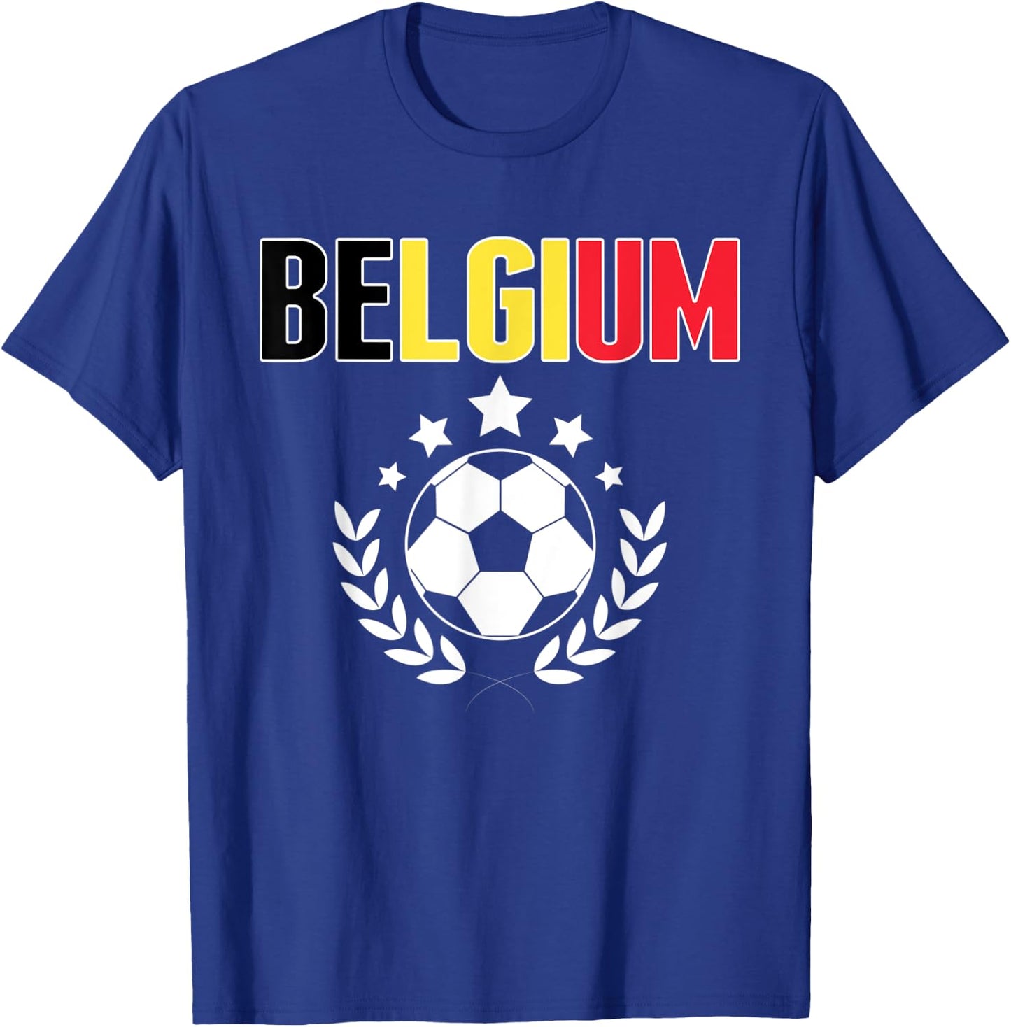 Belgium Soccer Fans Jersey - Belgian Flag Football Lovers T-Shirt - T-Shirt | Royal