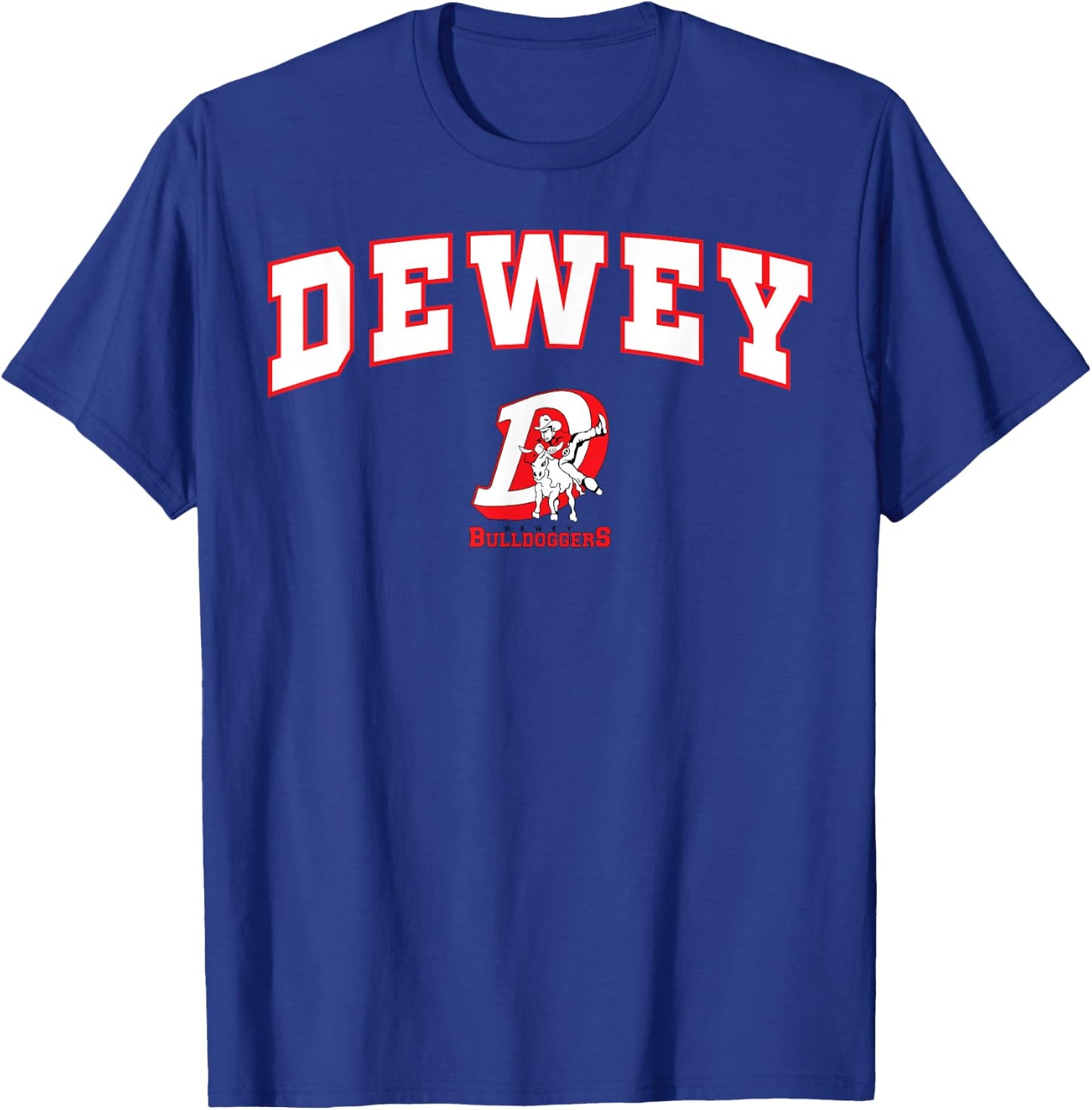 Dewey High School Bulldoggers C2 T-Shirt - T-Shirt | Royal