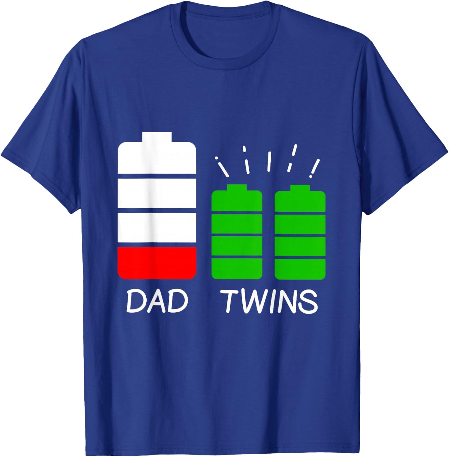 Funny Dad From Twins Father T-Shirt - T-Shirt | Royal