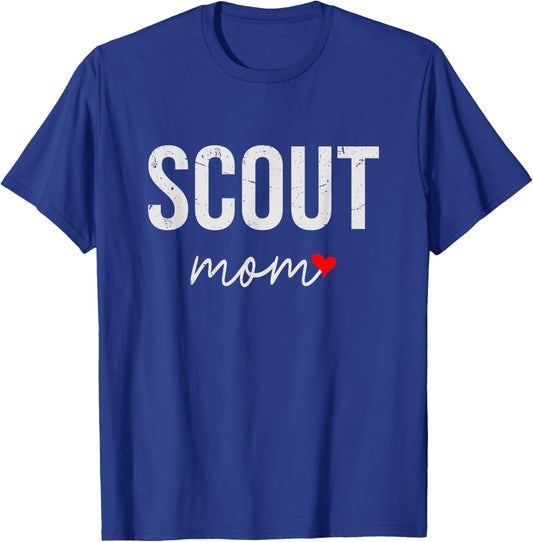 Scout Mom Gift - Funny Scout Mom T-Shirt - T-Shirt | Royal