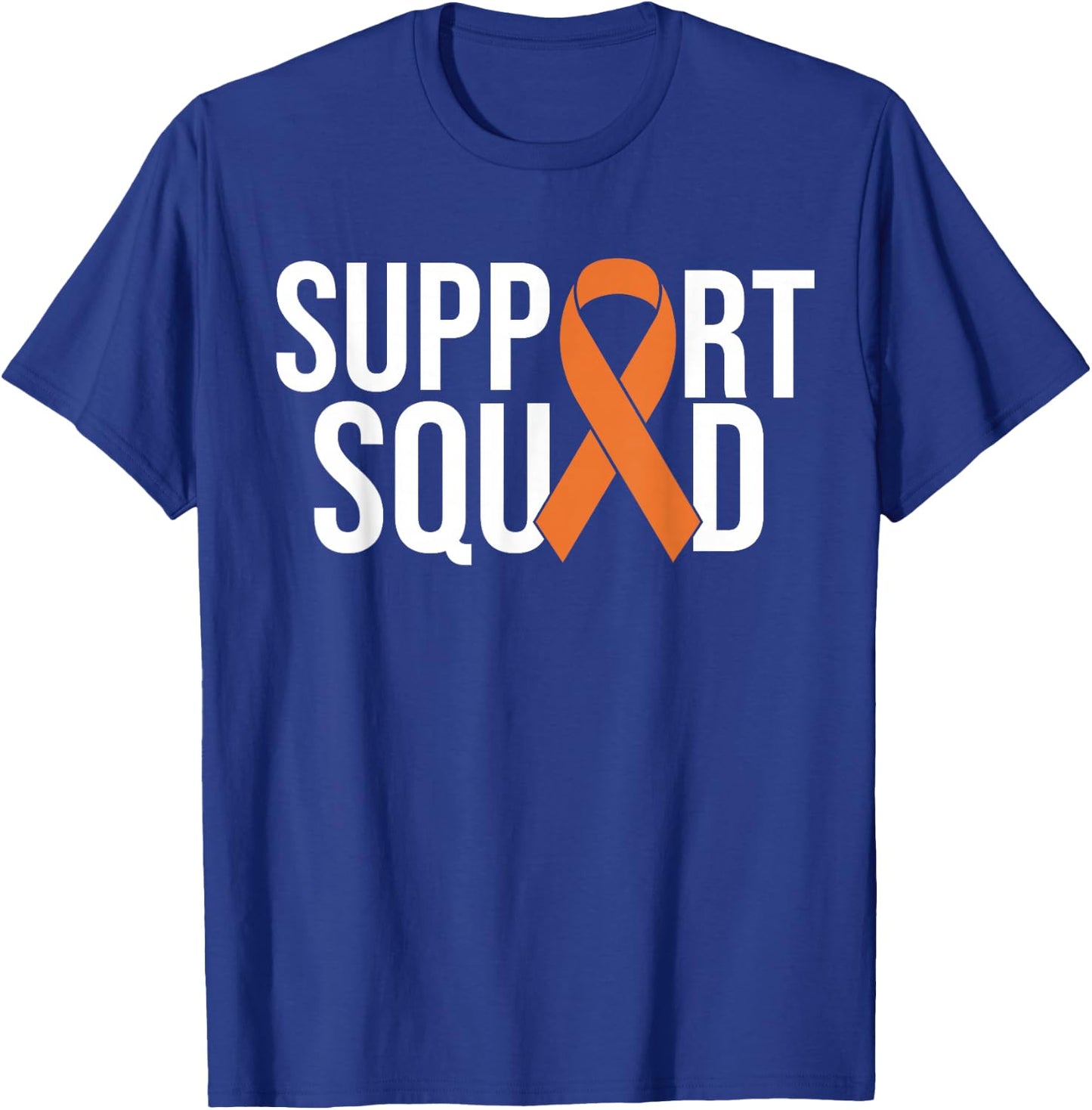 Kidney Cancer Awareness Orange Ribbon T-Shirt - T-Shirt | Royal