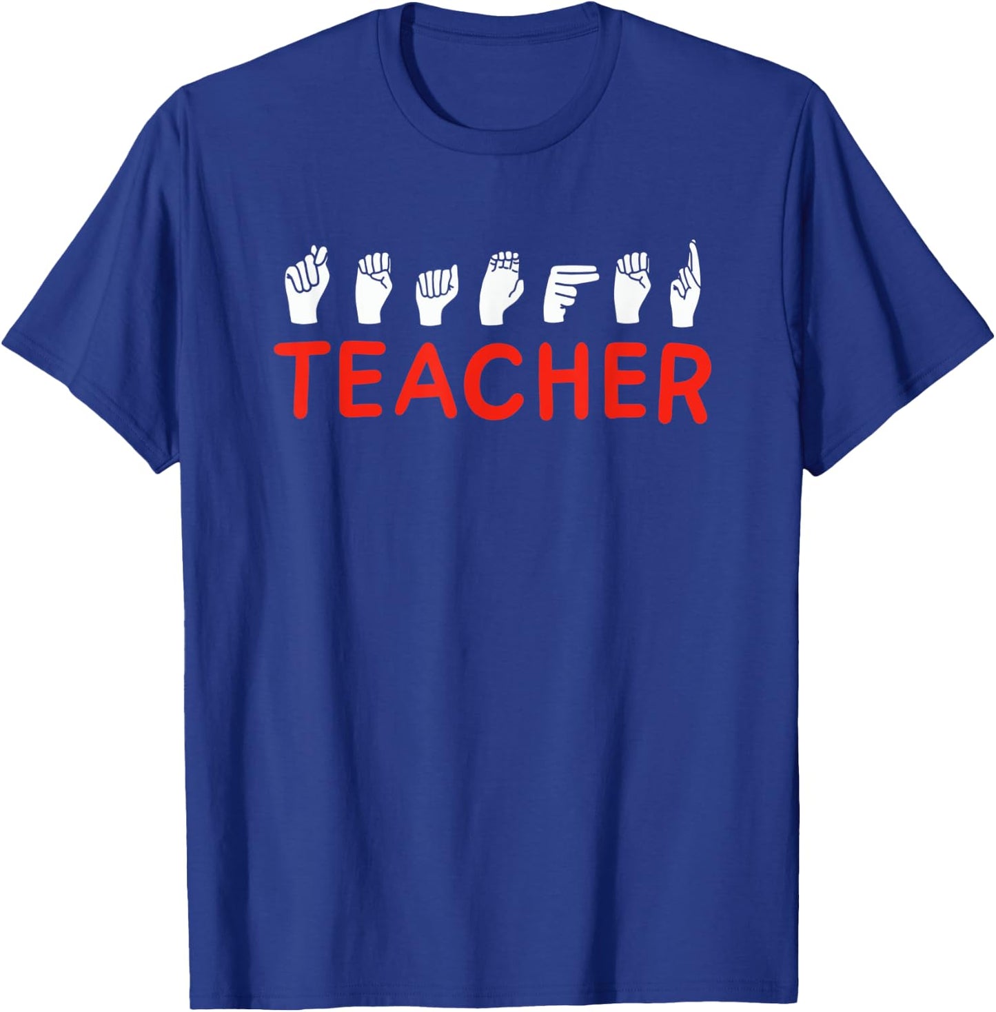 American Sign Language I ASL I Hearing Free I Sign Language T-Shirt - T-Shirt | Royal