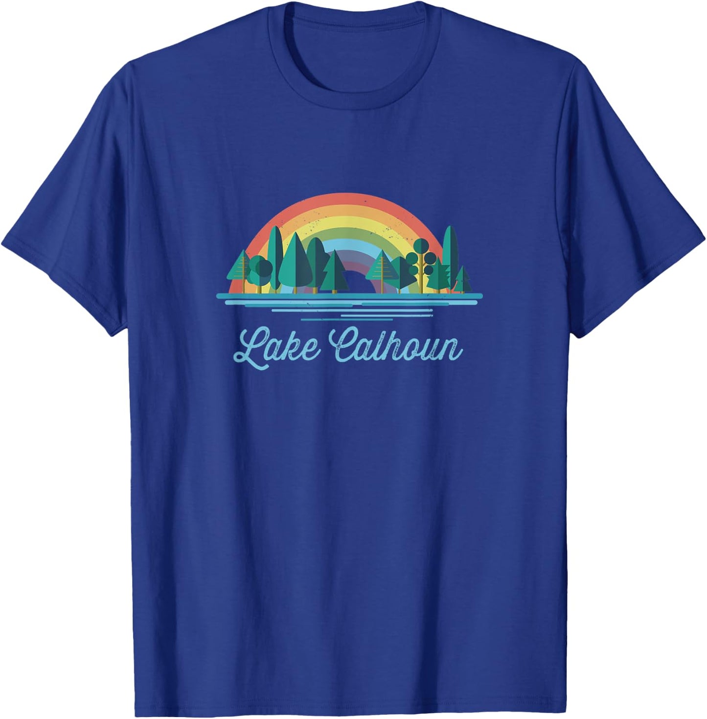 Lake Calhoun - Rainbow Lake Souvenir T-Shirt - T-Shirt | Royal