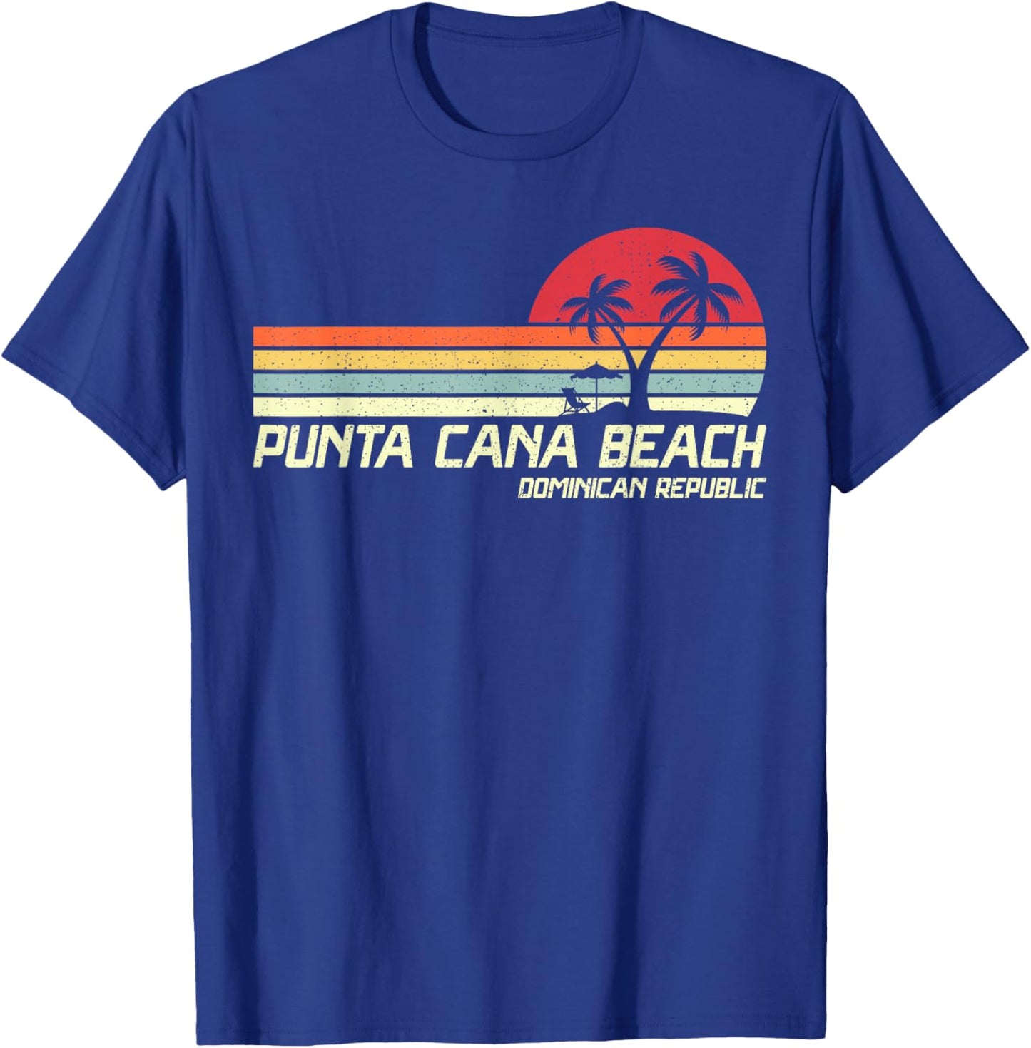 Summer Vacation Vintage Dominican Republic Punta Cana Beach Women Kids T-Shirt - T-Shirt | Royal