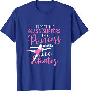 This Princess Wears Ice Skates - Ice Skating Figure Skater T-Shirt - T-Shirt | Royal