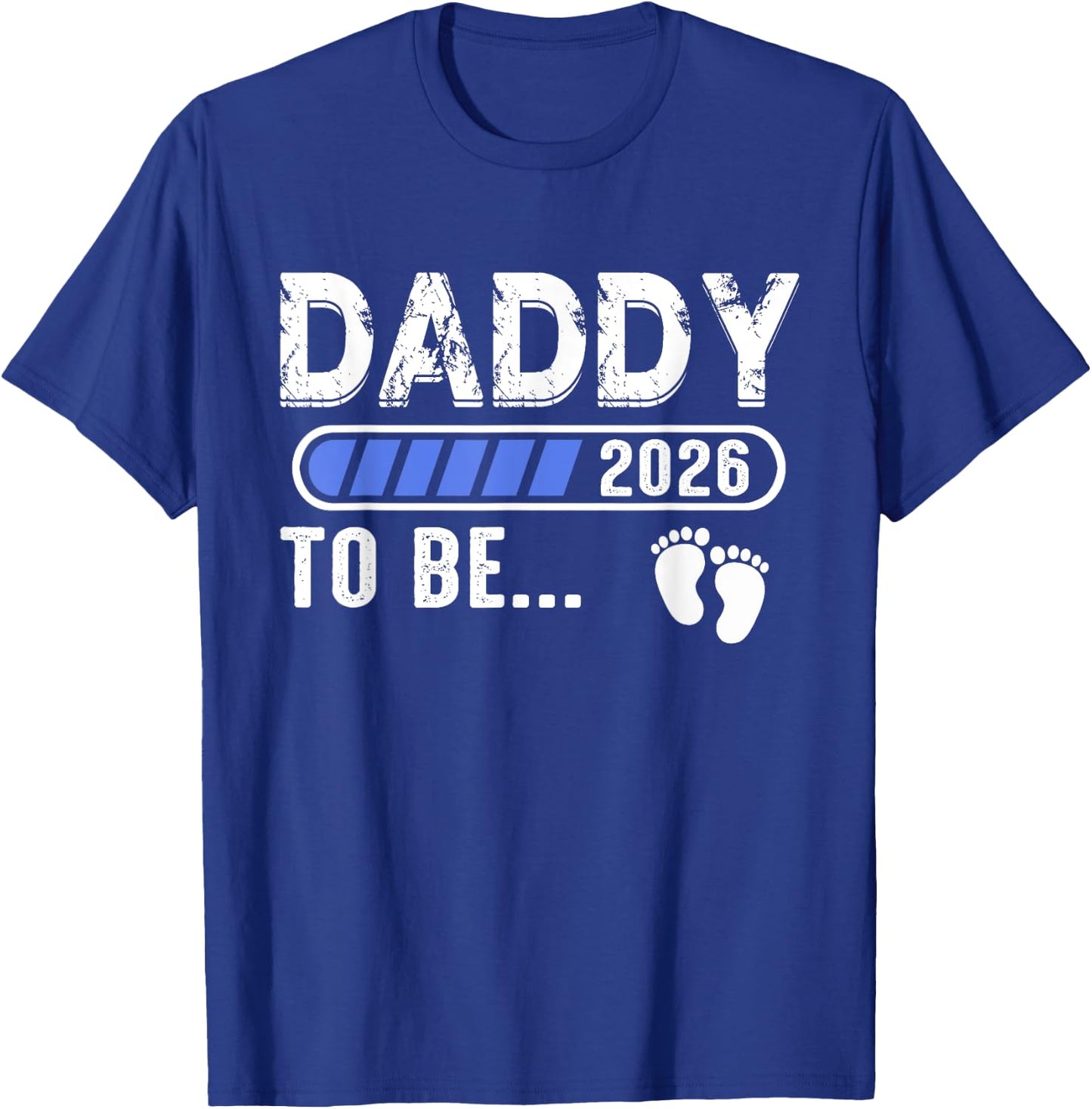 Promoted to Daddy Est. 2026 Father's Day New Dad T-Shirt - T-Shirt | Royal