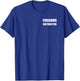 Firearms Instructor Logo On Front Large Bold Text On Back T-Shirt - T-Shirt | Royal