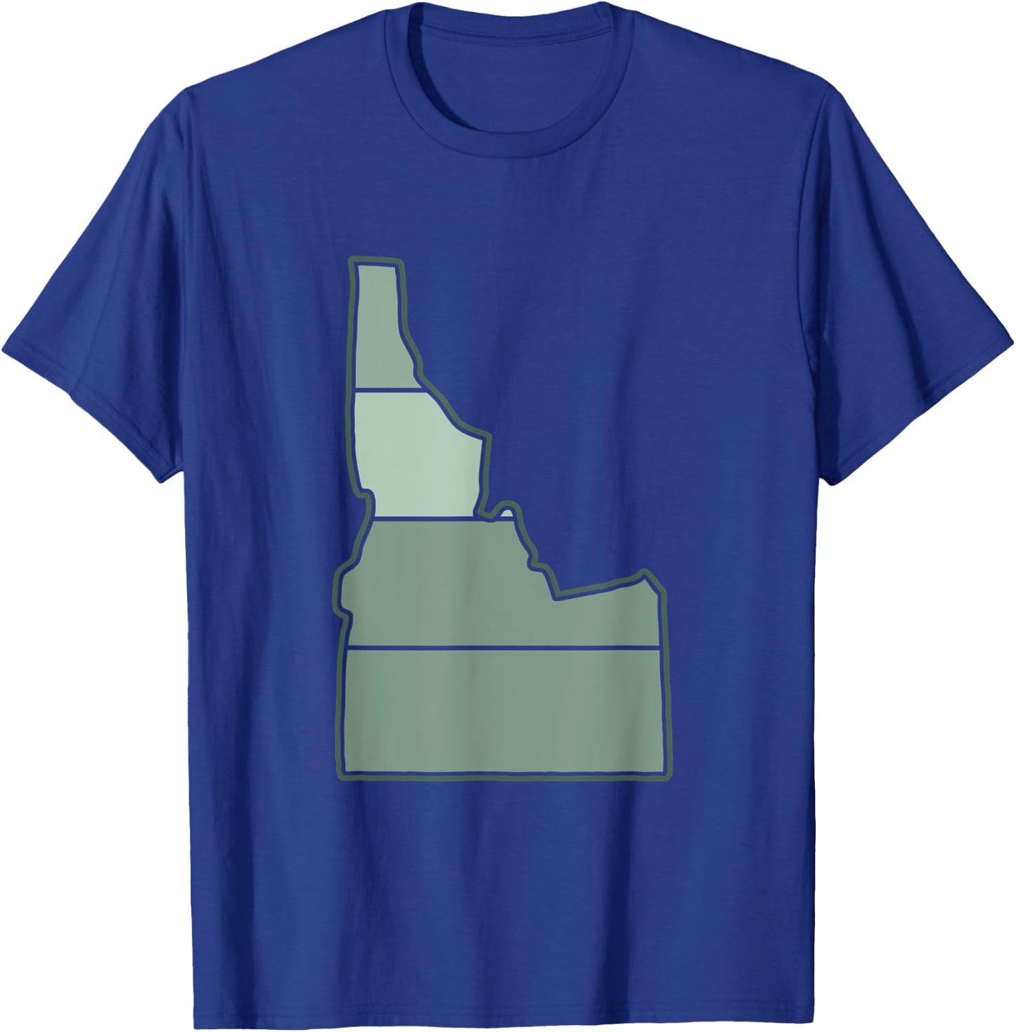 Idaho State Outline Boise Potato Home Love Idaho T-Shirt - T-Shirt | Royal